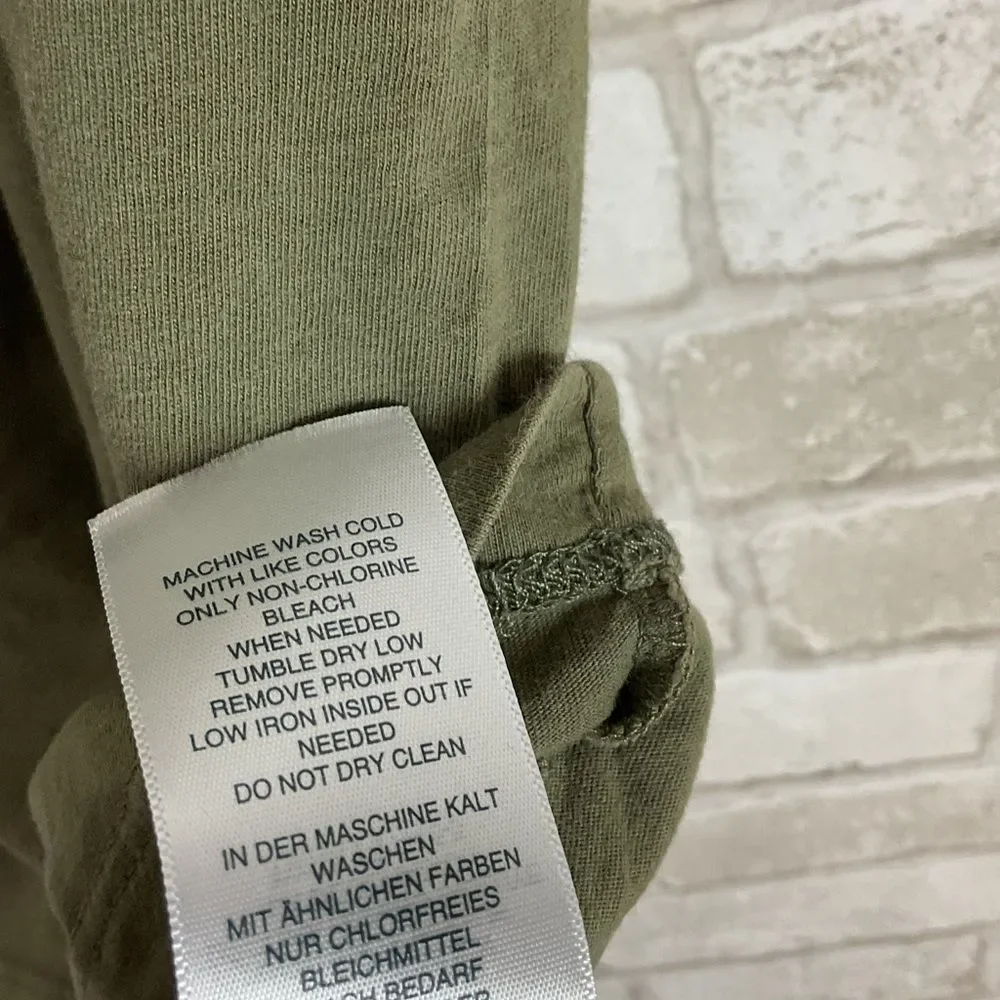 True Religion Men's Olive Green LA California Tee Size M